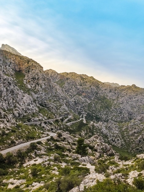 Vista panorâmica das montanhas contra o céu