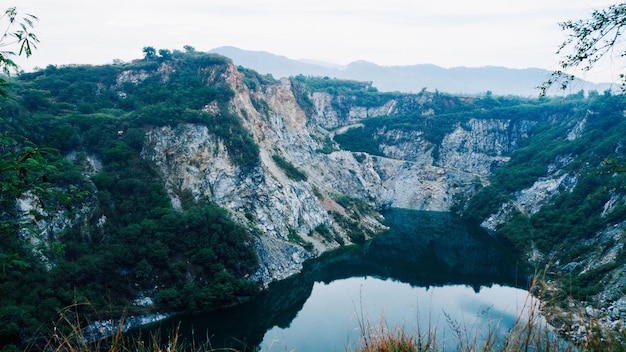 Vista panorâmica das montanhas da Tailândia