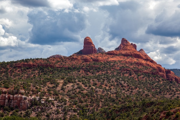 Vista panorâmica das montanhas perto de Sedona, no Arizona