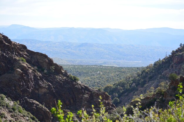 Foto vista panorâmica das montanhas