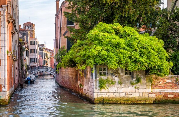 Vista panorâmica das ruas de Veneza Itália