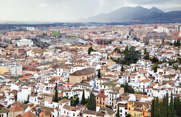 Vista panorâmica de Granada, Espanha