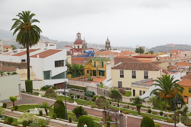 Vista panorâmica de La Orotava Tenerife Ilhas Canárias Espanha