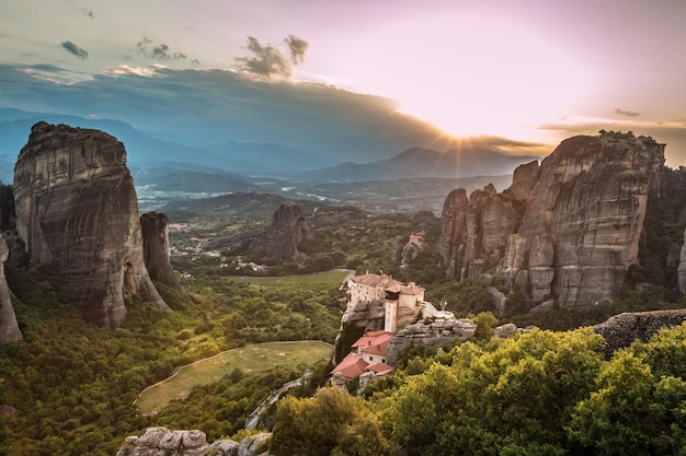 Vista panorâmica de montanhas contra o céu
