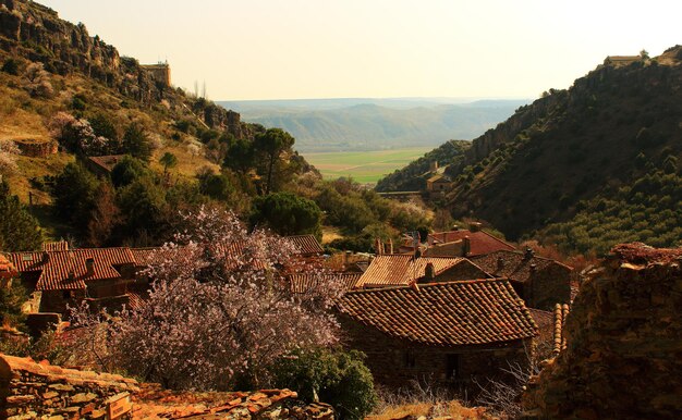 Foto vista panorâmica de montanhas contra o céu