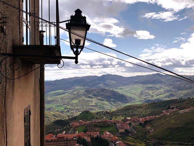 Foto vista panorâmica de montanhas contra o céu