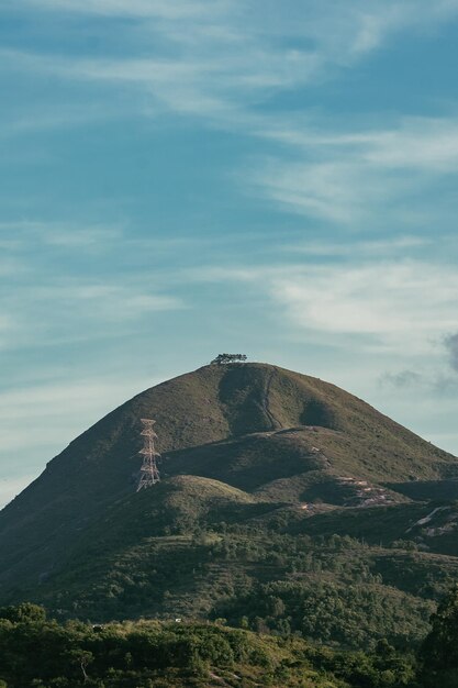 Foto vista panorâmica de montanhas contra o céu