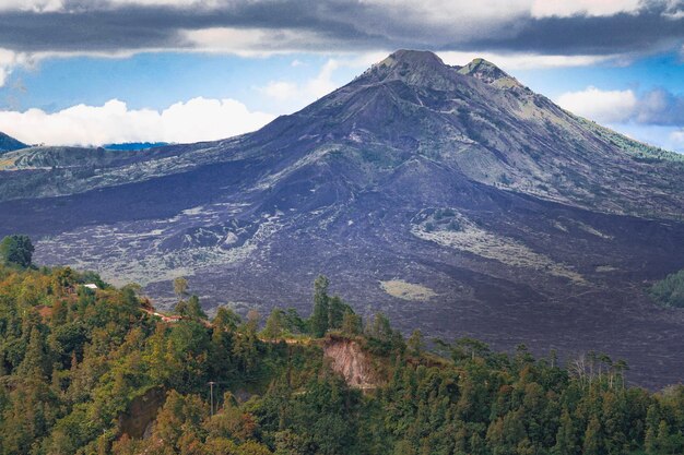 Foto vista panorâmica de montanhas contra o céu