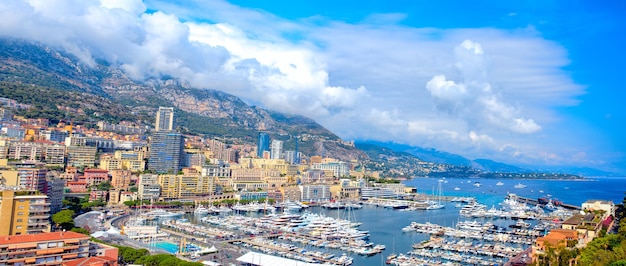 Vista panorâmica de Monte Carlo, Mônaco