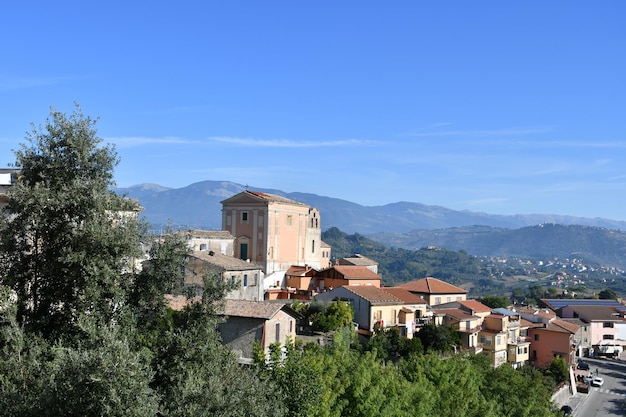 Vista panorâmica de Ripi, uma cidade medieval da região do Lazio, na Itália