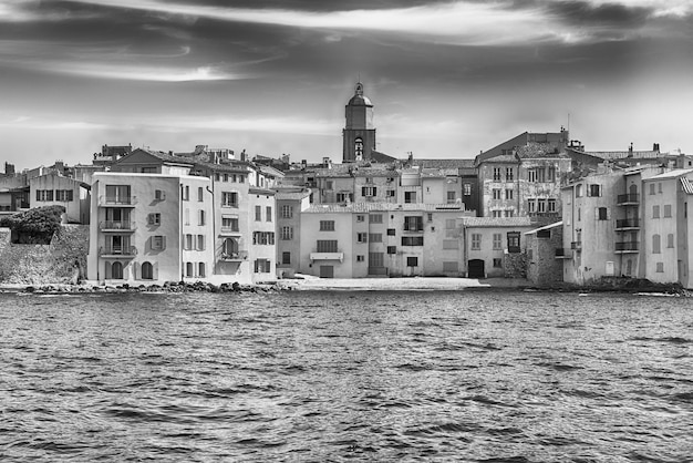 Vista panorâmica de sainttropez cote d'azur frança