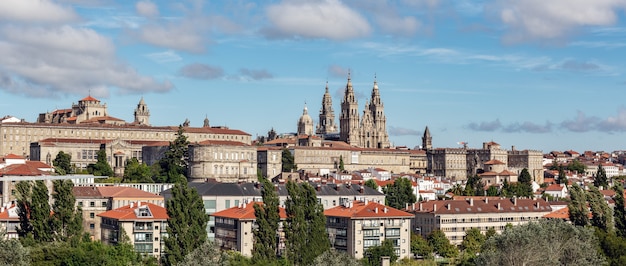 Vista panorâmica de Santiago de Compostela