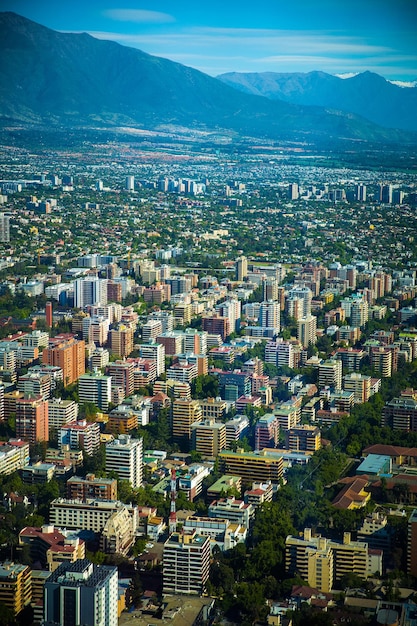 Vista panorâmica de Santiago