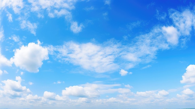 Vista panorâmica de um céu azul sem fim