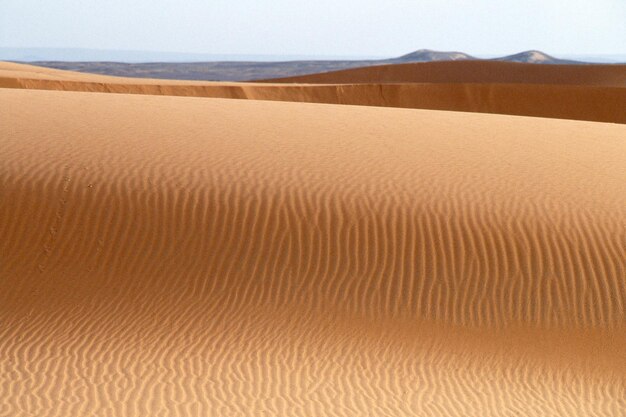 Foto vista panorámica del desierto