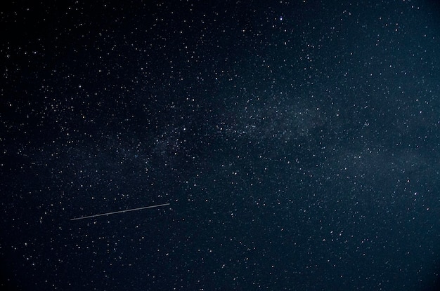 Vista panorâmica do céu estrelado à noite