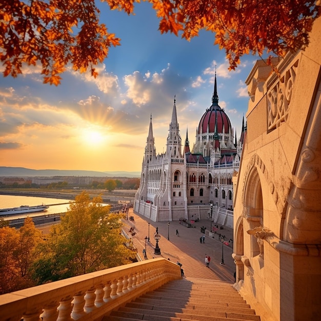 Vista panorâmica do charme de Budapeste e aventuras cheias de ação