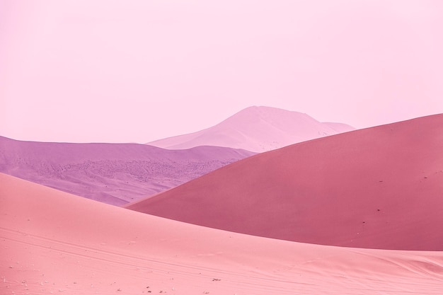 Vista panorâmica do deserto contra o céu