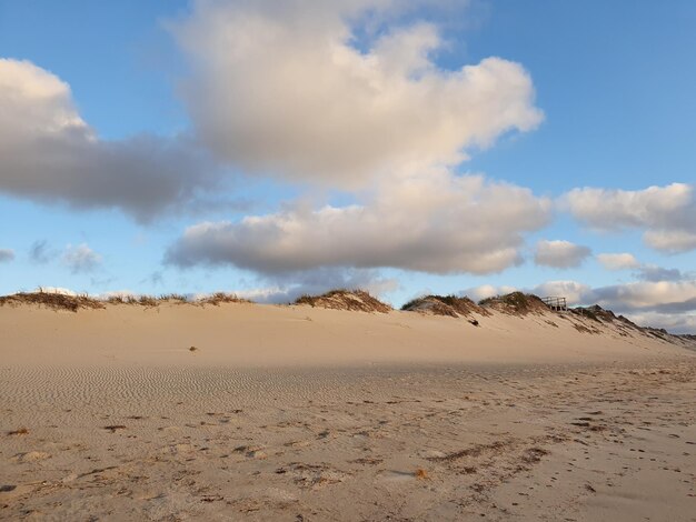 Foto vista panorâmica do deserto contra o céu