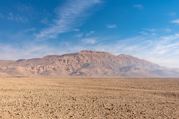 Foto vista panorâmica do deserto contra o céu