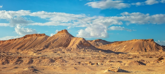 Vista panorâmica do deserto Vista do vale com montanhas ao fundo Natureza de Israel