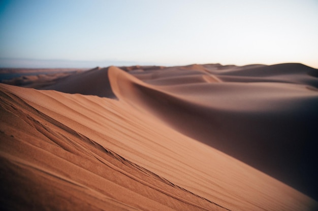 Foto vista panorâmica do deserto