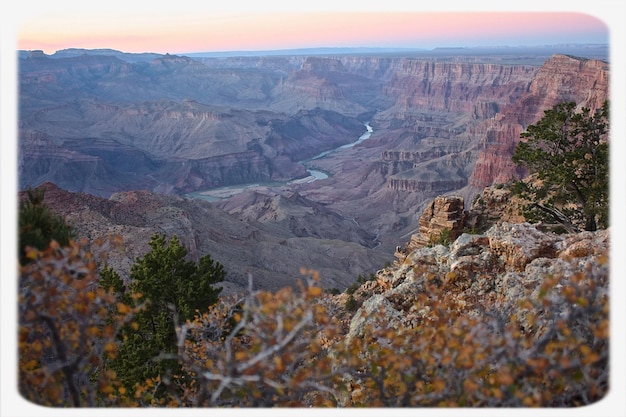 Foto vista panorâmica do grand canyon