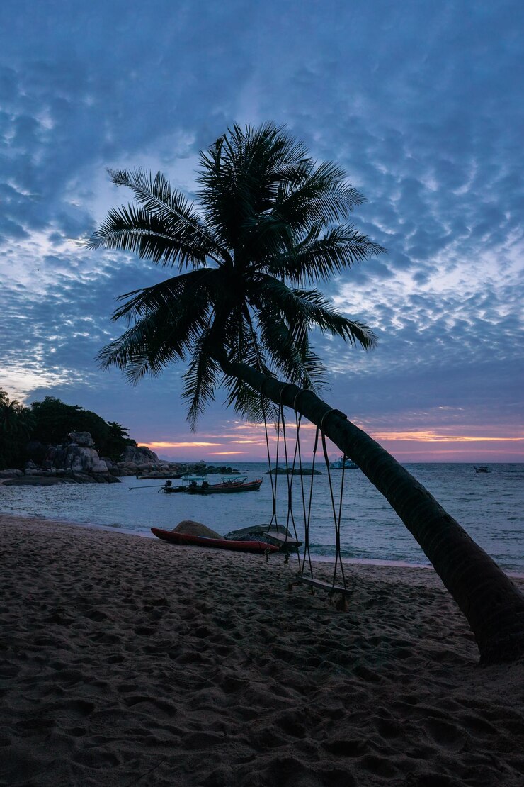 Foto vista panorâmica do mar contra o céu ao pôr-do-sol