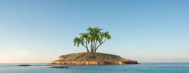 Foto vista panorâmica do mar contra o céu claro