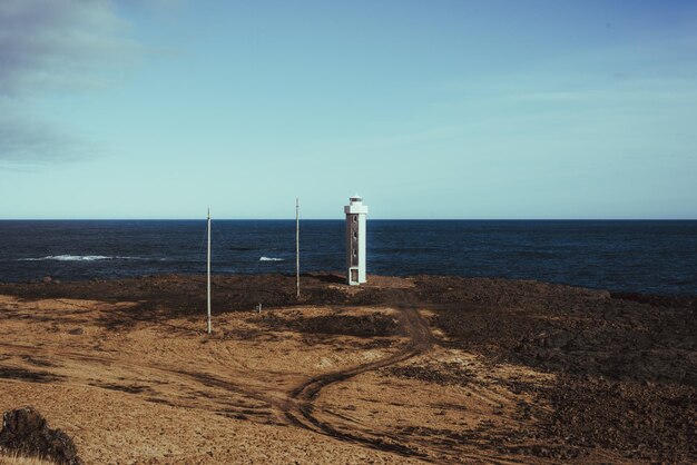 Foto vista panorâmica do mar contra o céu