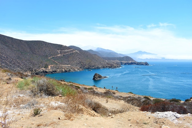 Vista panorâmica do mar contra o céu