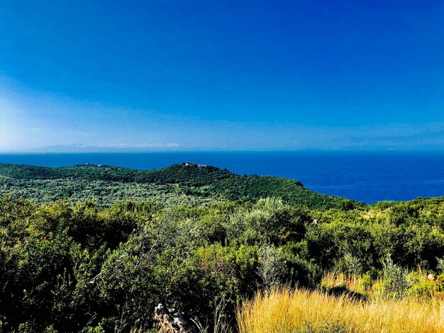 Foto vista panorâmica do mar contra o céu