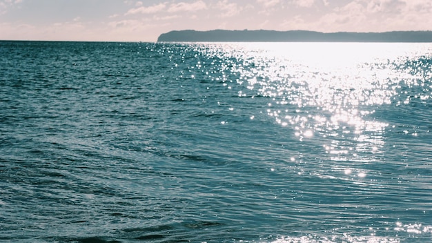 Foto vista panorâmica do mar contra o céu