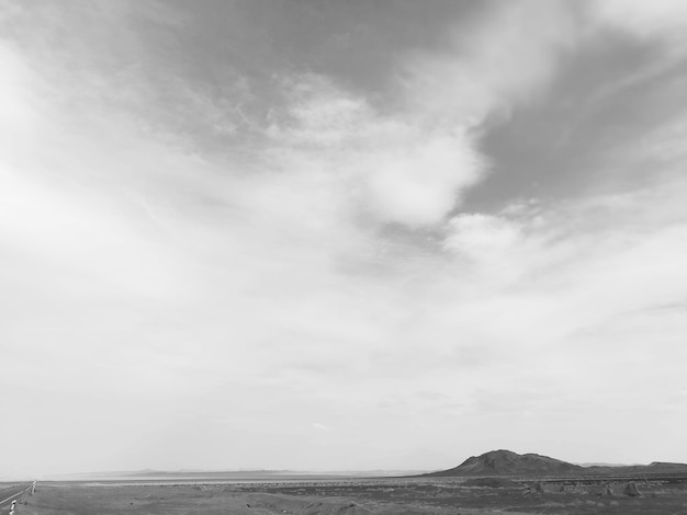 Foto vista panorâmica do mar contra o céu