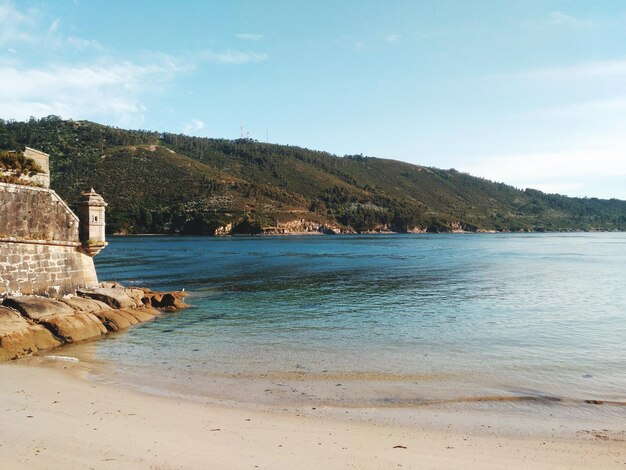 Foto vista panorâmica do mar contra o céu