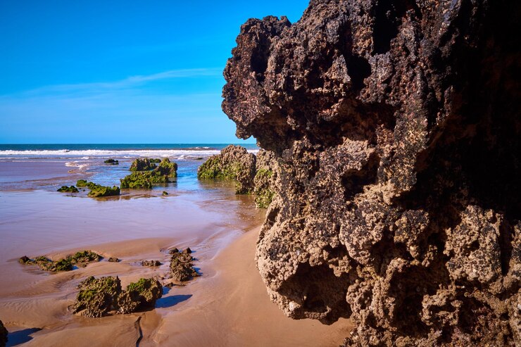 Foto vista panorâmica do mar contra o céu
