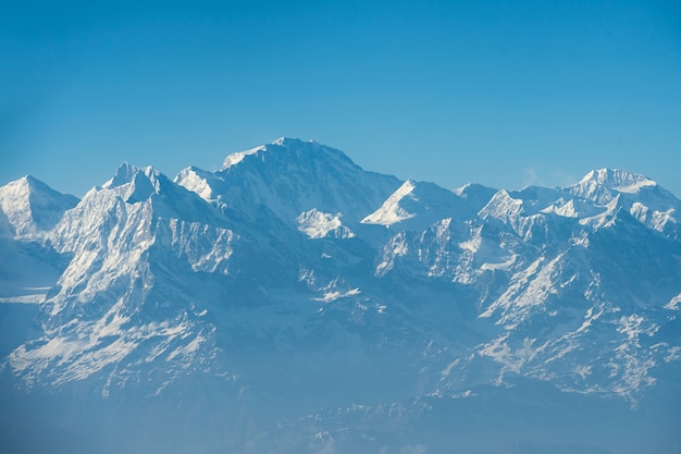 Vista panorâmica do monte everest, himalaia napal.