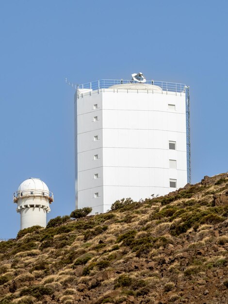 Vista panorâmica do observatório astronômico de Tenerife, na Espanha das Ilhas Canárias