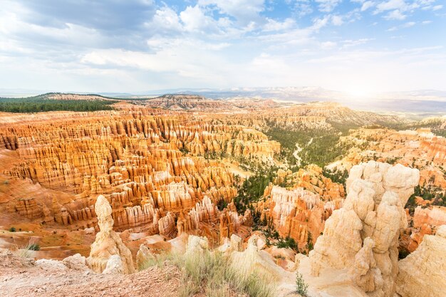 Vista panorâmica do Parque Nacional Bryce Canyon