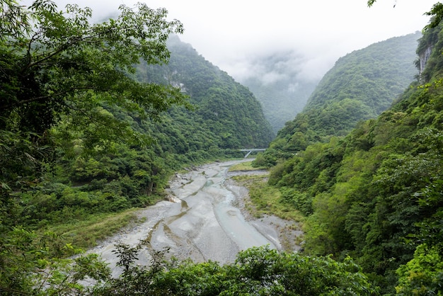 Vista panorâmica do Parque Nacional de Taroko, em Taiwan