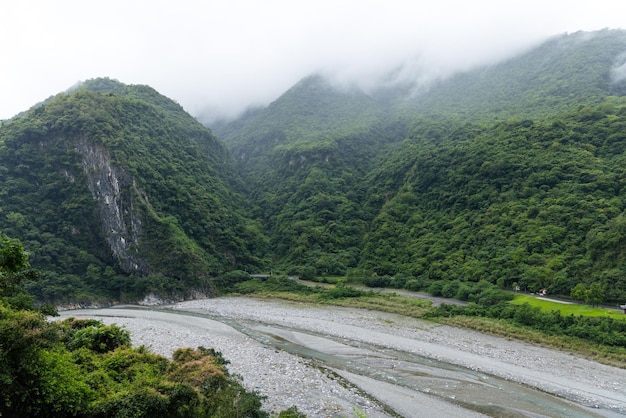 Vista panorâmica do Parque Nacional de Taroko, em Taiwan