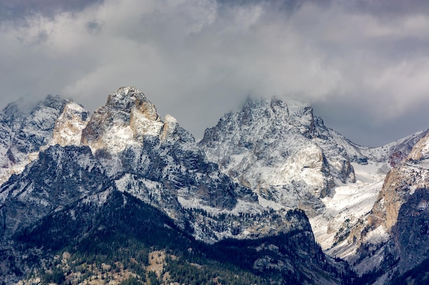 Vista panorâmica do Parque Nacional Grand Teton