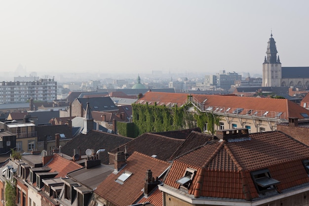 Vista panorâmica do topo da torre, Bruxelas, Bélgica