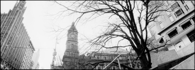 Foto vista panorámica de los edificios de la ciudad