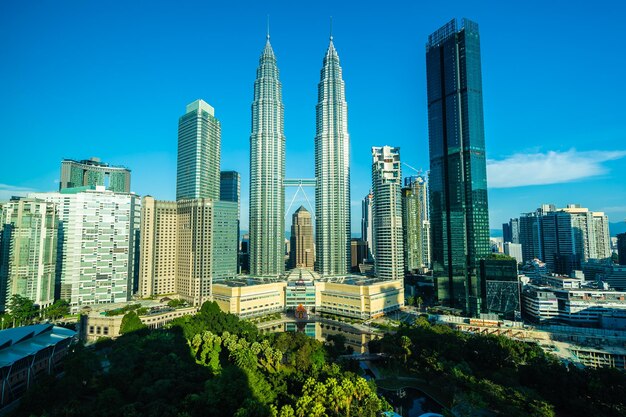 Foto vista panorámica de edificios modernos contra el cielo