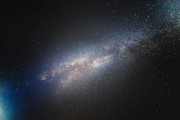 Vista panorámica de la galaxia desde el lado oscuro de la tierra