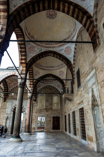 Vista panorámica de la hermosa Mezquita Azul de Estambul