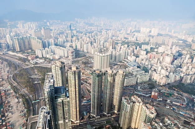 Vista panorámica a Hong Kong