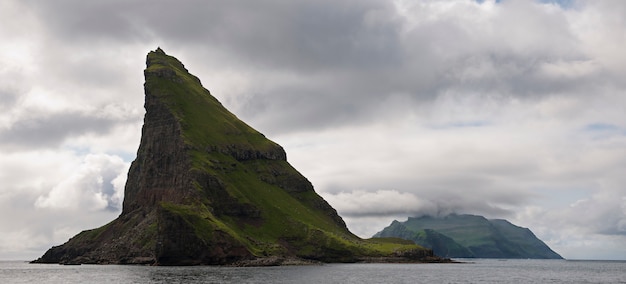 Foto vista panorámica de las islas feroe