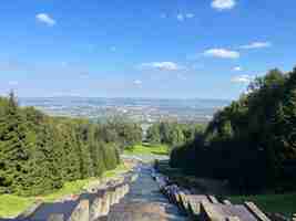 Foto vista panorámica de kassel en verano alemania